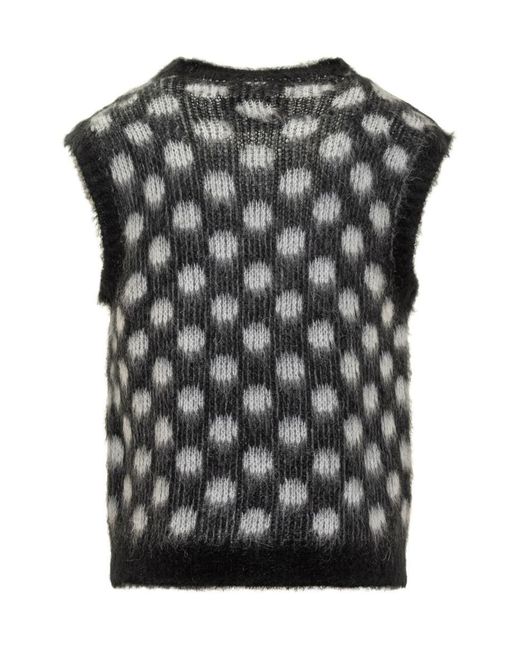 Marni Black Sweater Vest for men