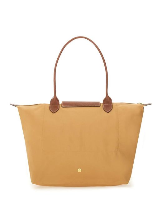 Longchamp White Le Pliage Large Bag