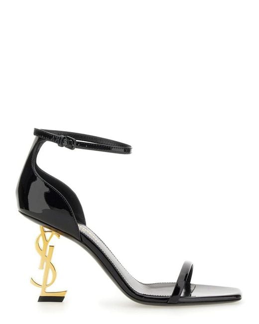 Saint Laurent Black Sandal "Opyum"