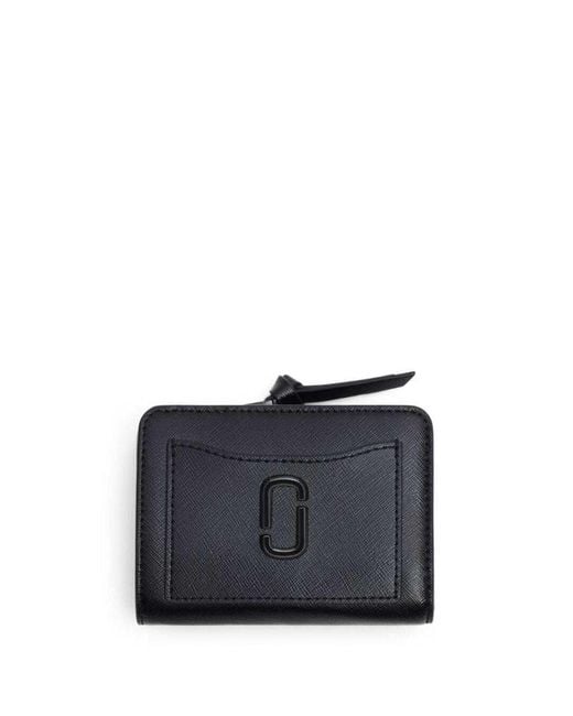 Marc Jacobs The Snapshot Dtm Mini Leather Wallet, Black, One Size