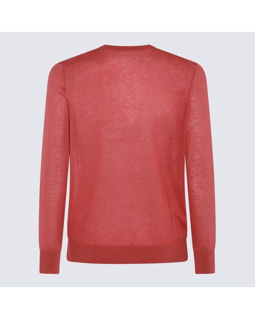 Piacenza Cashmere Pink Red Silk Knitwear for men