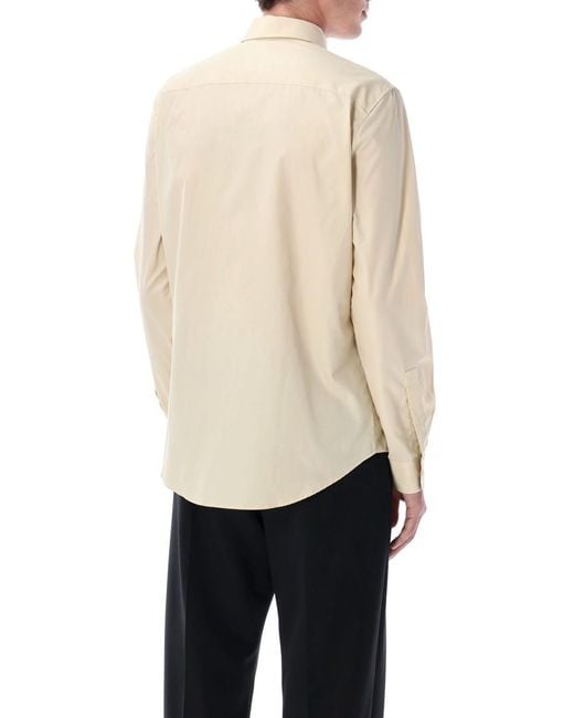 Burberry Natural Slim Fit Cotton Shirt for men