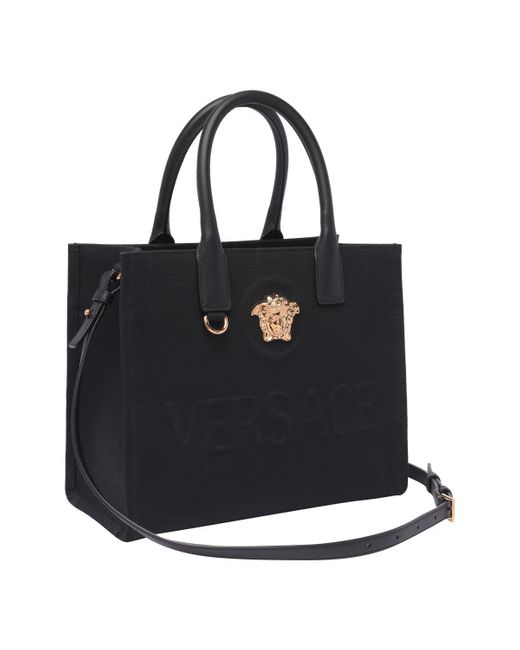 Versace Black Allover Hand Bags