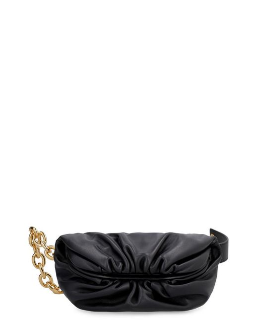 Bottega Veneta Black The Pouch Mini Leather Belt Bag