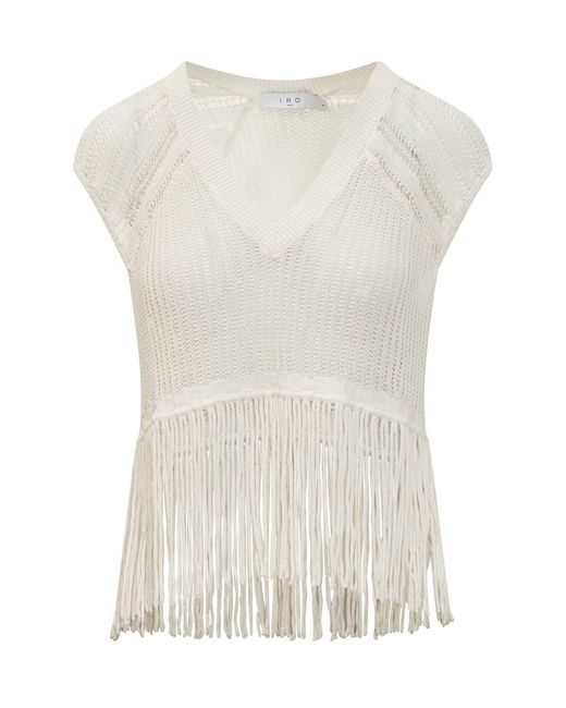IRO White Polly Jersey