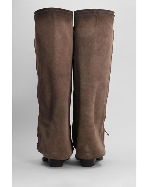 METISSE Brown Texan Boots