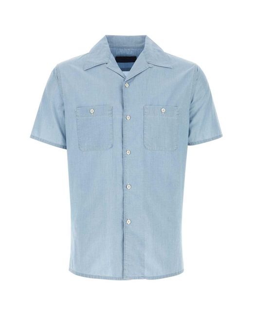 Prada Blue Camicia for men