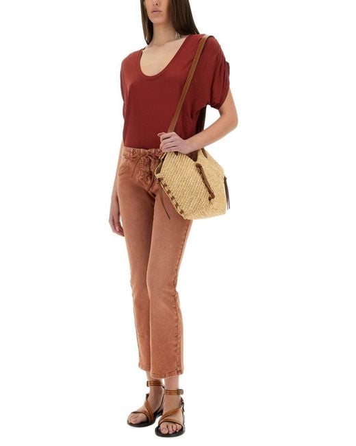 Isabel Marant Orange Pants "Vanel"