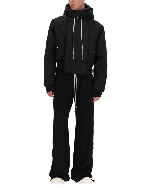 Rick Owens Black "Alice Dropped" Parka for men
