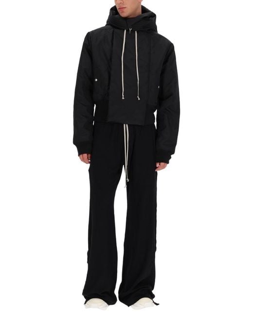 Rick Owens Black "Alice Dropped" Parka for men