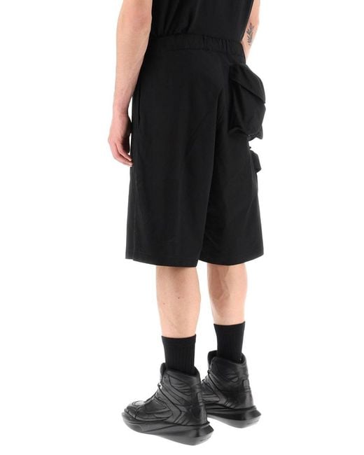 OAMC Black Oversized Shorts With Maxi Pockets for men