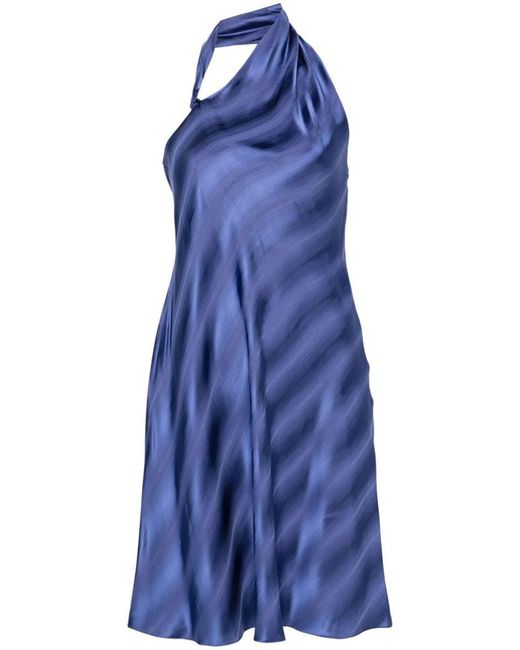 Emporio Armani Blue Sleeveless Mini Dress
