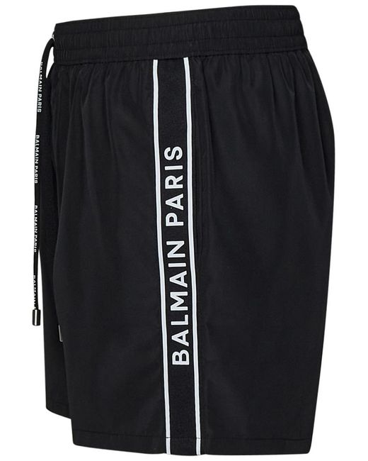 Balmain Black Paris Swimsuit for men