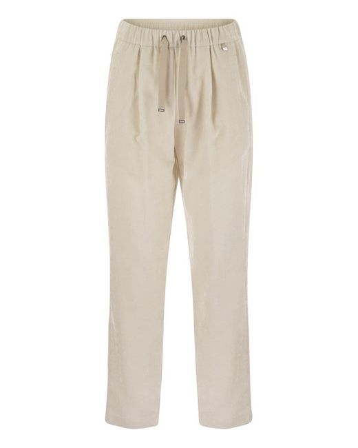 Herno Natural Bright Corduroy Resort Trousers