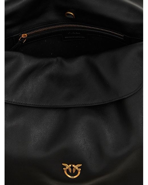 Pinko Black 'Big Leaf Bag' Handbag