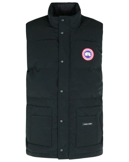 Canada Goose Black 'Freestyle' Cotton Blend Vest for men