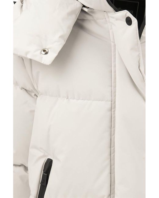Herno White Medium Down Jacket With Hood