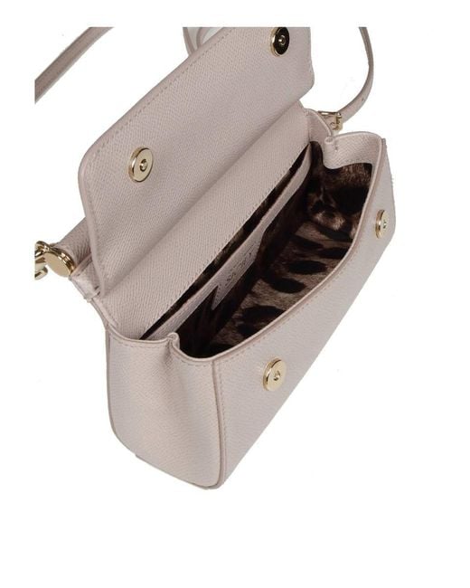 Dolce & Gabbana Hand Bag From The Sicily Line In The Small Size in Natural