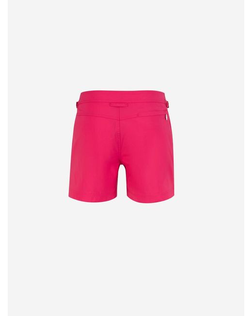 Tom Ford Pink Buckles Technical Swimsuit for men