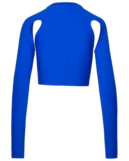 Off-White c/o Virgil Abloh Blue Polyamide Blend Sweater