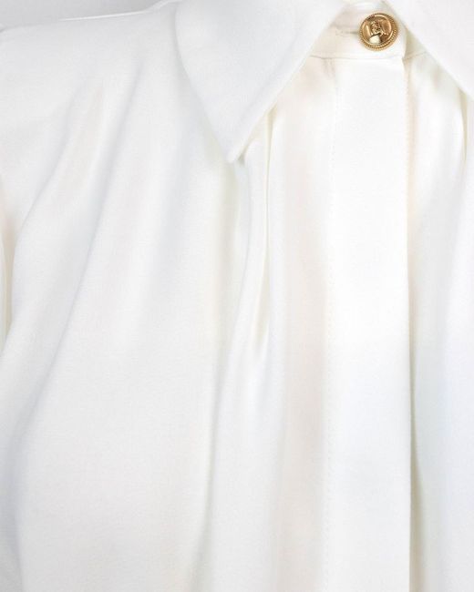 Elisabetta Franchi White Cropped Shirt