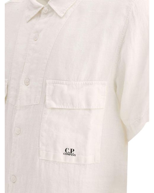 C P Company White Shirt for men