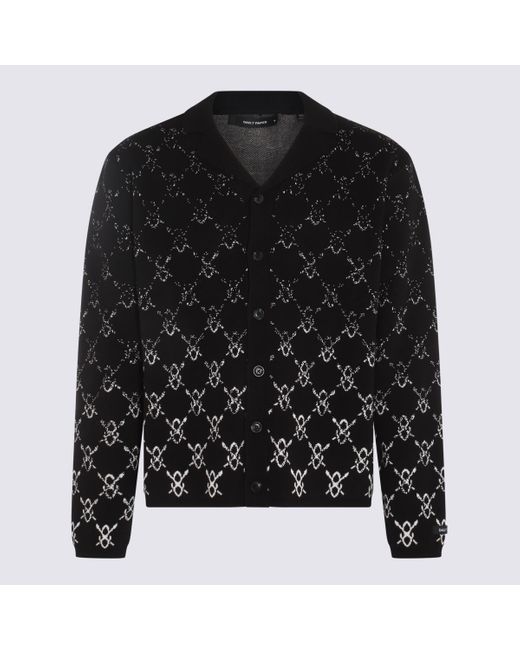 Daily Paper Black And White Cotton Cardigan for men
