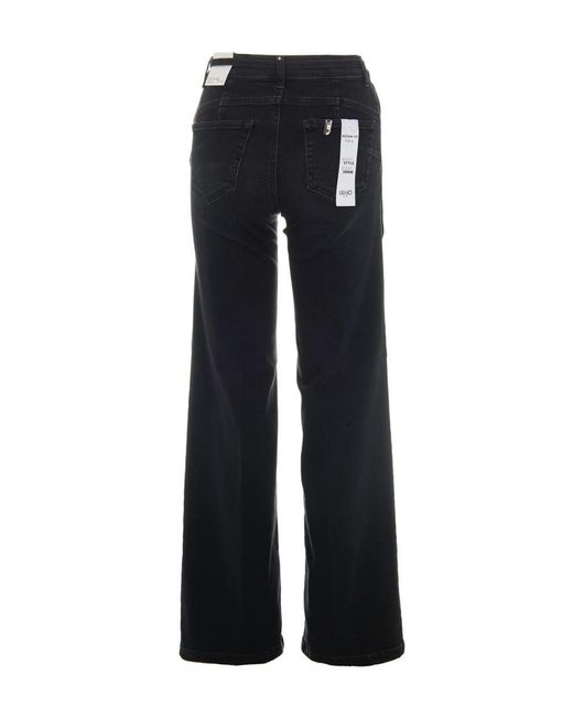 Liu Jo Black Flare Stretch Jeans