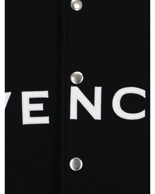 Givenchy Black Bomber Logo for men