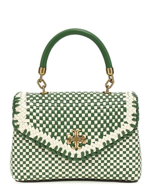 TORY BURCH BEIGE RAFFIA SMALL KIRA BAG – Baltini