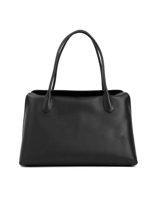 The Row Leather Gabriel Bag in Black | Lyst