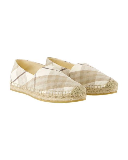 Burberry Natural Lf Mews Espadrilles