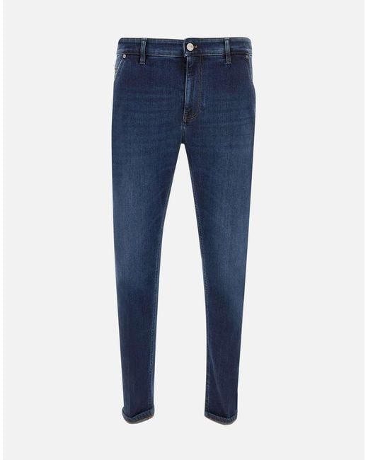 PT Torino Blue Slim-Fit Stretch Cotton Denim Jeans for men