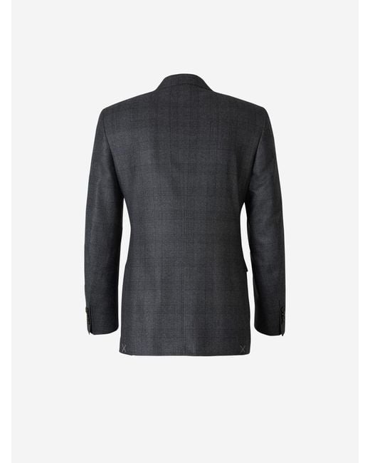 Canali Black Wool And Mohair Suit for men