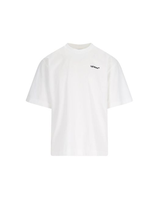 Off-White c/o Virgil Abloh White 'arrow' Print T-shirt for men