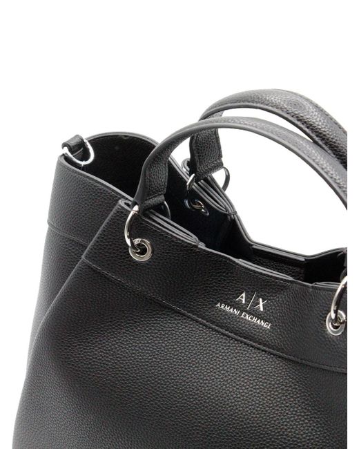 Armani Exchange Black Leather shoulder bag Purse | eBay