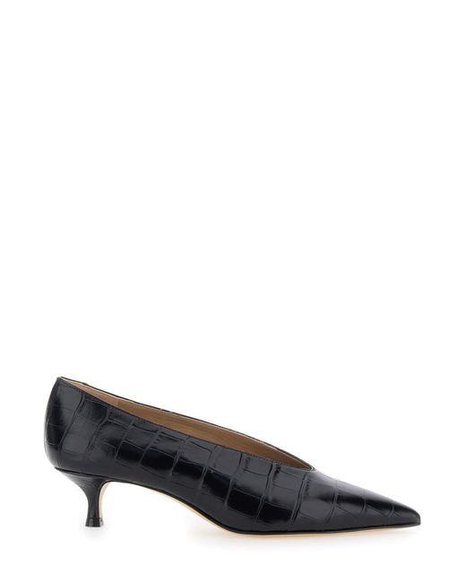 Le Monde Beryl Black Pumps With Kitten Heel
