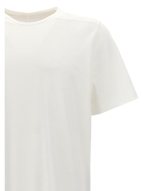 Rick Owens White Cotton Level T Crew-Neck Tee for men