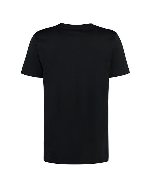 Balmain Black Cotton Crew-neck T-shirt