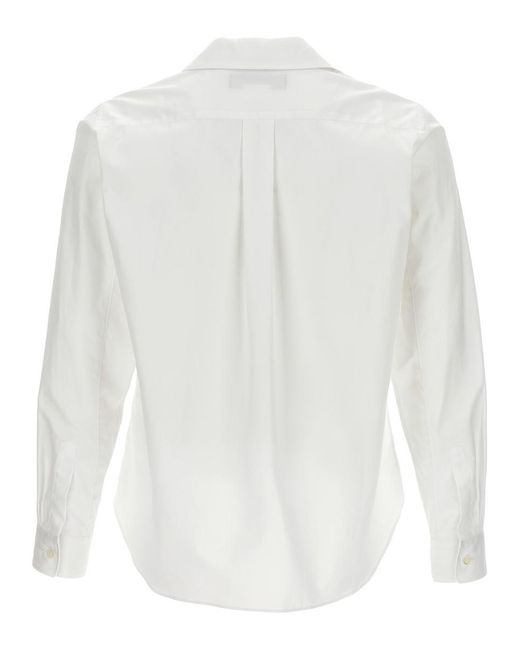 Comme des Garçons White Cut-out Shirt Shirt, Blouse
