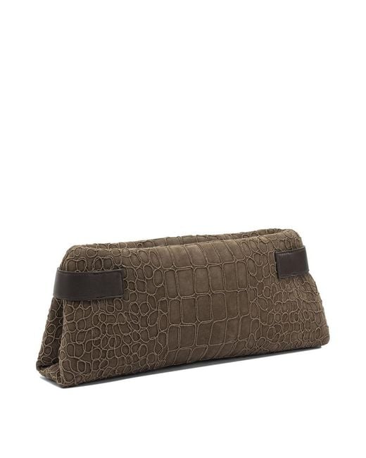 Brunello Cucinelli Brown "Essence" Clutch