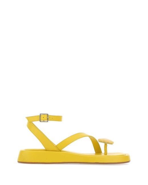 GIA COUTURE Yellow Sandals