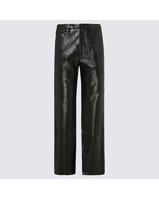 ROTATE BIRGER CHRISTENSEN Black Faux Leather Trousers | Lyst