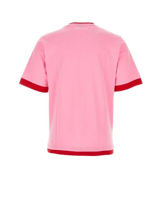 Wales Bonner Pink Cotton Marathon T-Shirt for men