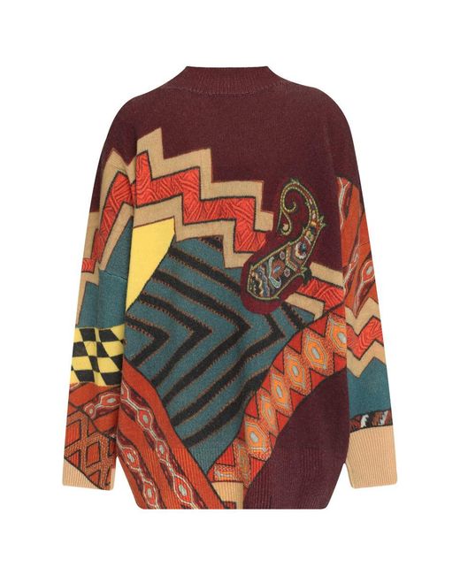 Etro Multicolor Virgin Wool Sweater