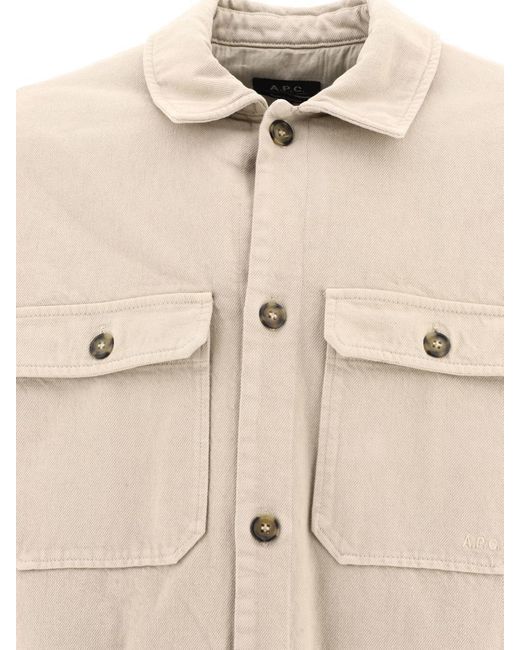 A.P.C. Natural "alessio" Overshirt for men