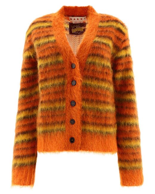 Marni Orange Sweaters