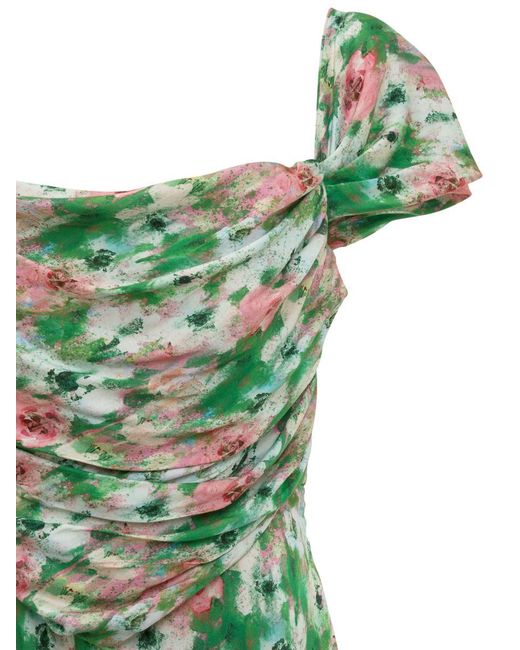 GIUSEPPE DI MORABITO Green Dress With Floral Print