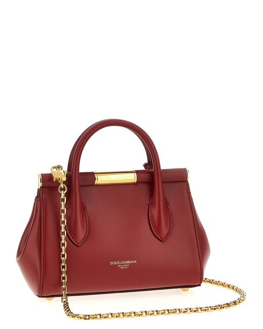 Dolce & Gabbana Red 'Day Mini Marlene' Handbag