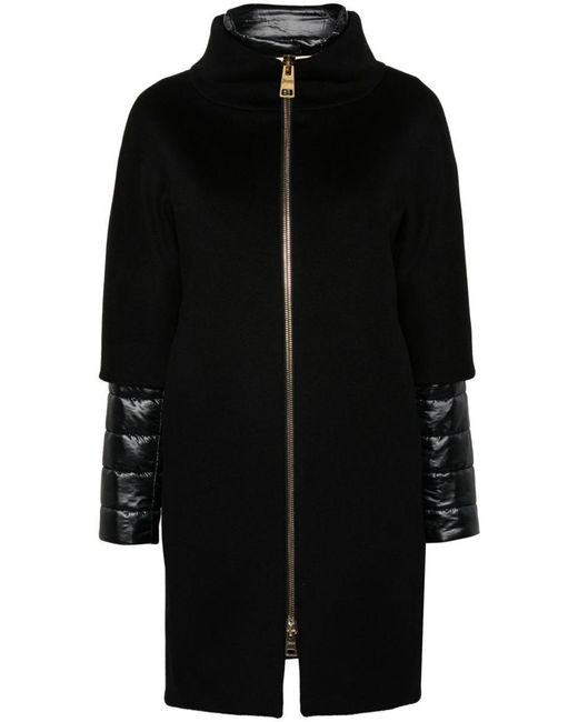 Herno Black Wool Down Jacket